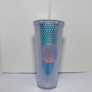 Starbucks 2023 Iridescent Bling Venti Studded 24oz Tumbler Cold Cup